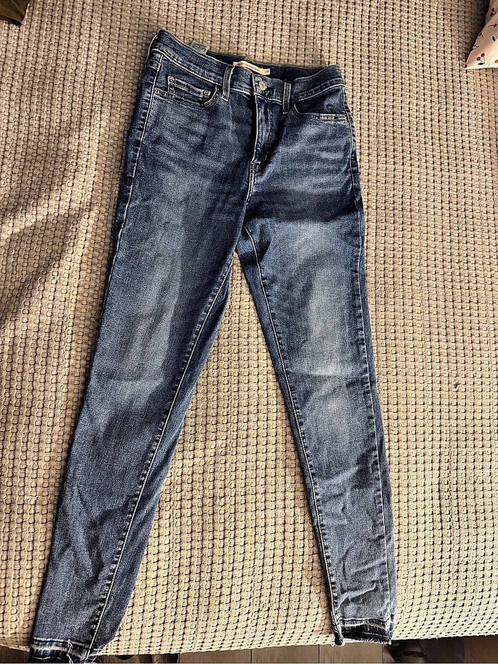 Levi's 720 High Rise Super Skinny Jeans Blue Waist 29 Length 30